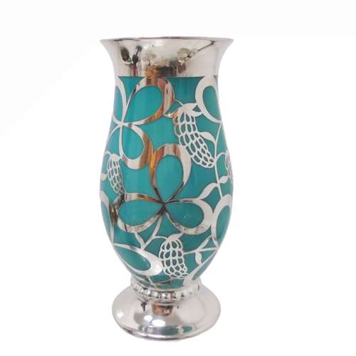 FRIEDRICH SPAHR Silver Overlay Vase