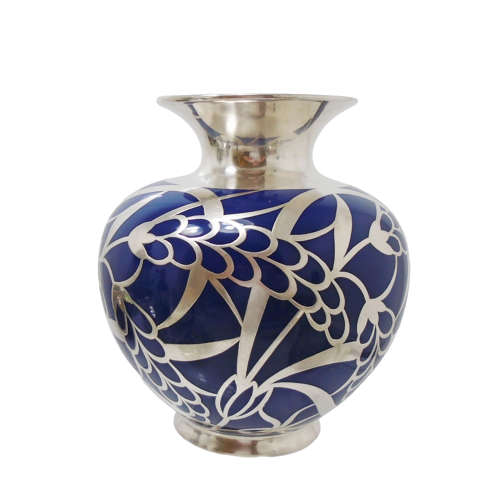 Silver Overlay Vase by Friedrich Spahr