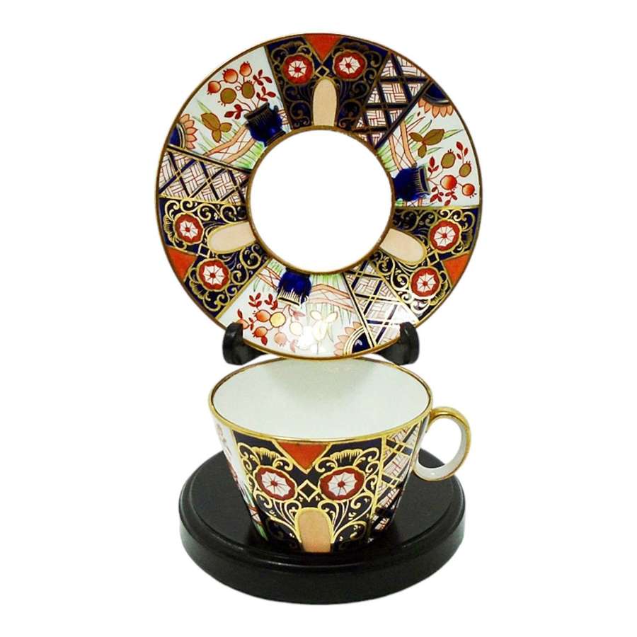 Cauldon Porcelain Imari Pattern Cup & Saucer