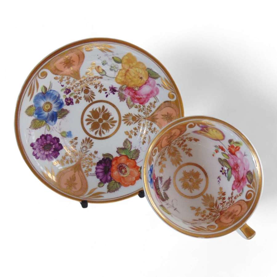 Yates English Porcelain Cup & Saucer