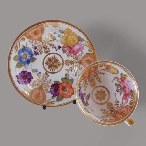 Yates English Porcelain Cup & Saucer