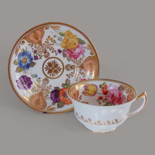 Yates English Porcelain Cup & Saucer