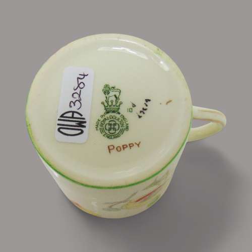 Royal Doulton Poppy Coffee Cup & Saucer