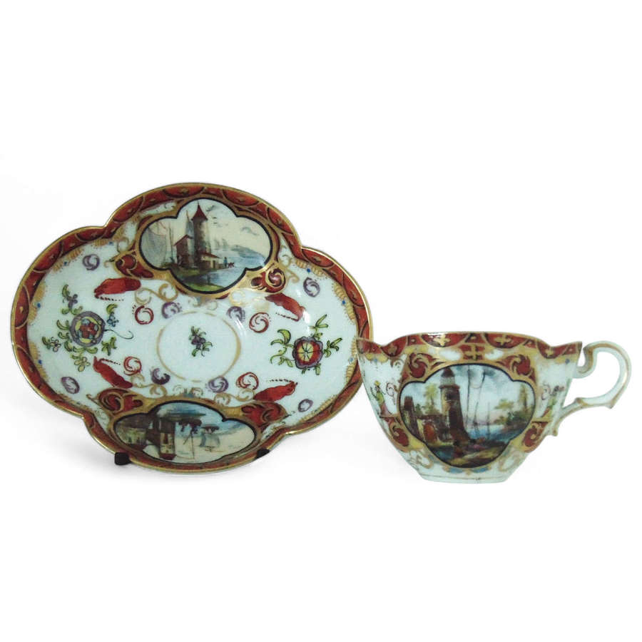 Carl Thieme - Harbour Scene cup & saucer