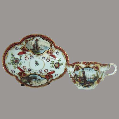 Carl Thieme - Harbour Scene cup & saucer