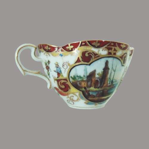 Carl Thieme - Harbour Scene cup & saucer