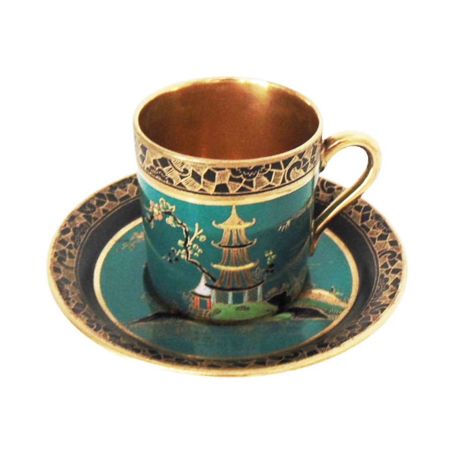 Carlton Ware Coffee Can & Saucer