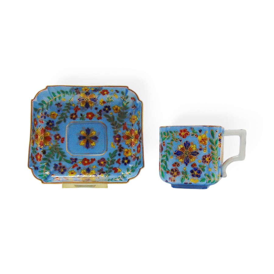 Vienna Style Rectangular cup & saucer