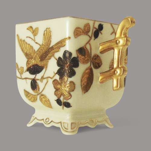 Pirkenhammer Aesthetic Movement Cup & Saucer