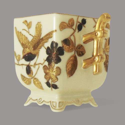 Pirkenhammer Aesthetic Movement Cup & Saucer
