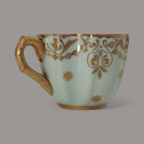 Coalport quatrefoil demitasse