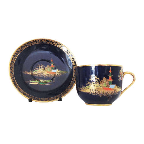 Carlton Ware Pagoda Tea Cup & Saucer