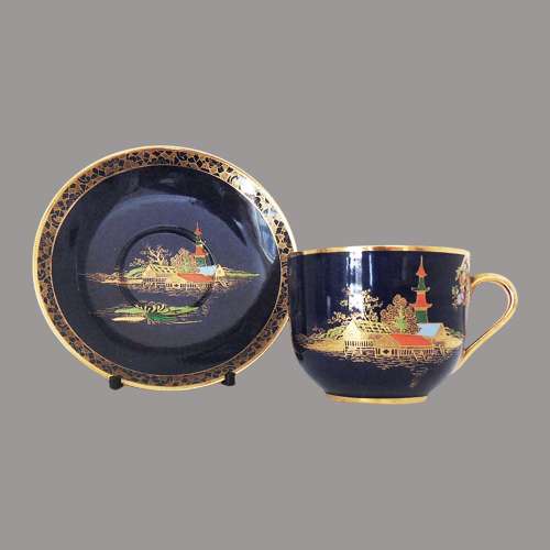 Carlton Ware Pagoda Tea Cup & Saucer