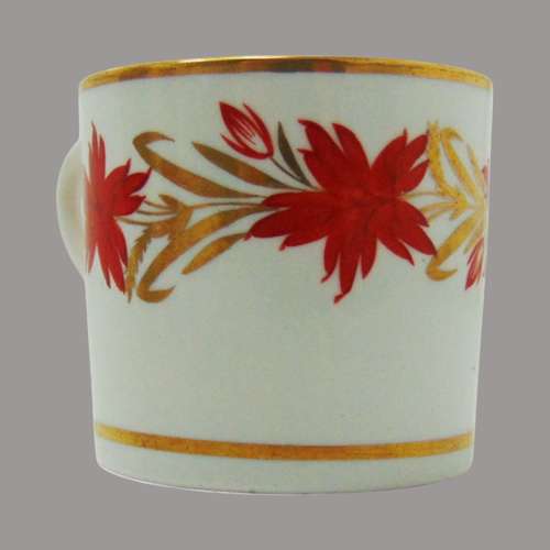 English Porcelain Coffee Can & Saucer C:1810