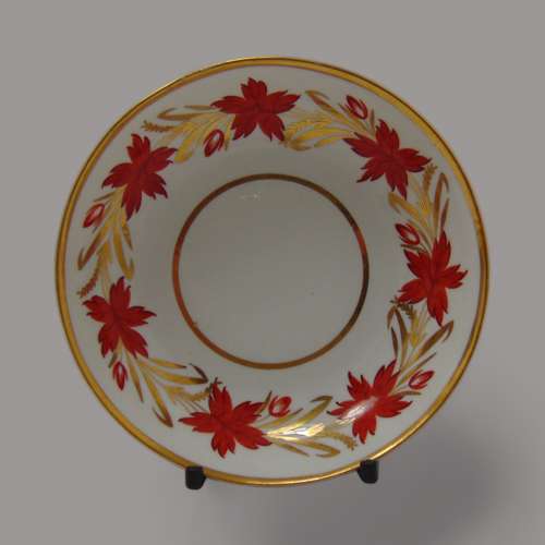 English Porcelain Coffee Can & Saucer C:1810