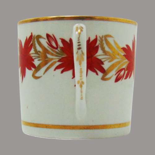 English Porcelain Coffee Can & Saucer C:1810