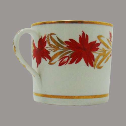 English Porcelain Coffee Can & Saucer C:1810
