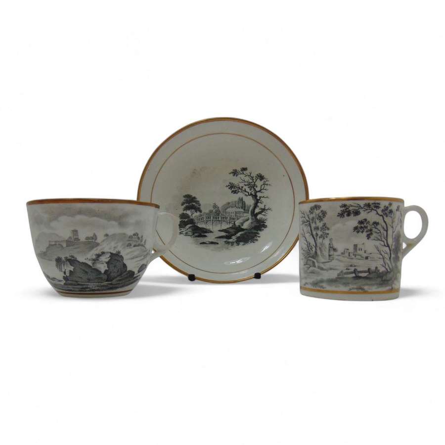 New Hall Landscape Bat Printed Trio - Pattern 984