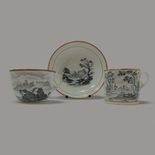 New Hall Landscape Bat Printed Trio - Pattern 984