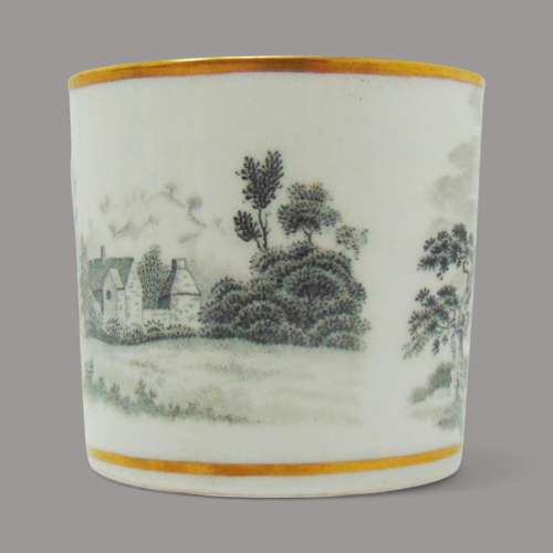 New Hall Porcelain Bat Printed Trio