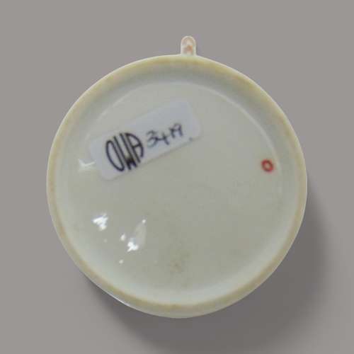New Hall Porcelain Bat Printed Trio