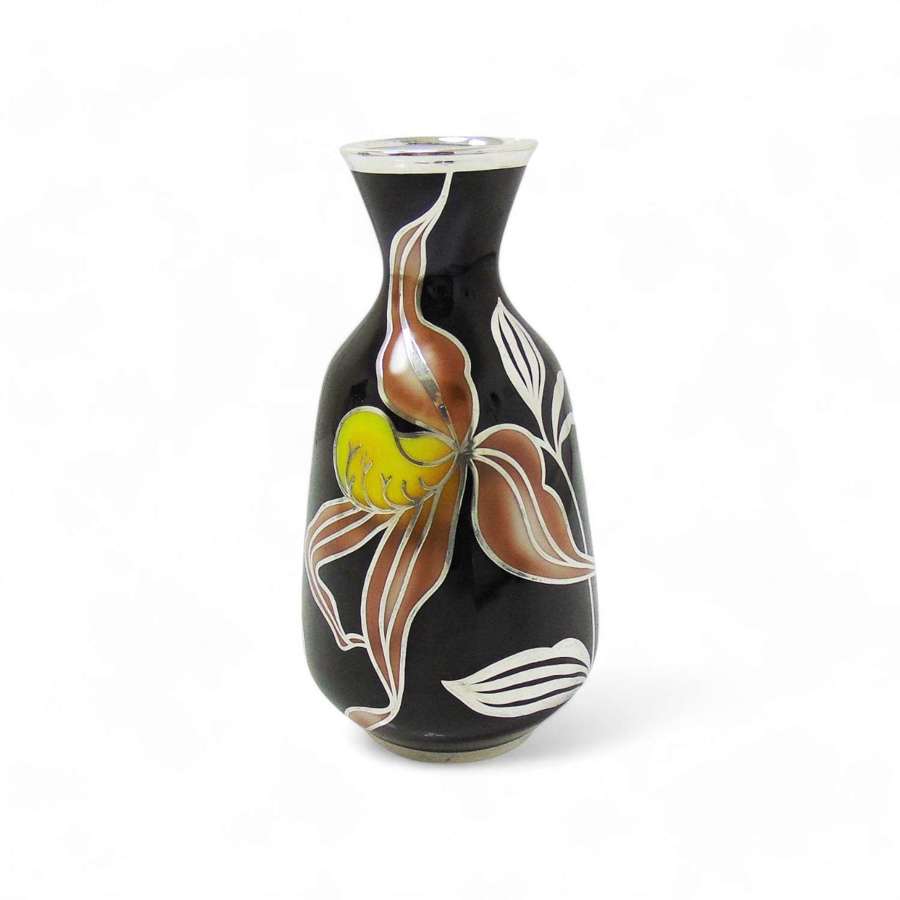 Silver Overlay Lillies by Friedrich Spahr