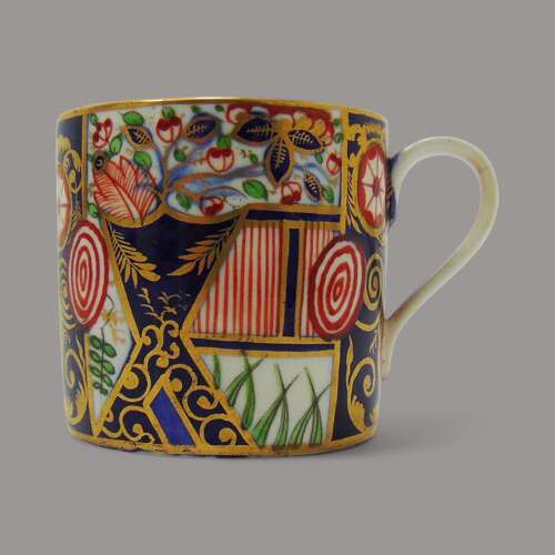 Derby Porcelain Coffee Can & Saucer