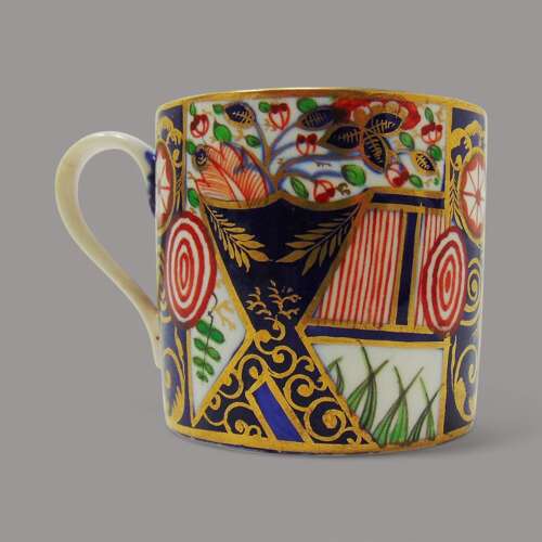 Derby Porcelain Coffee Can & Saucer
