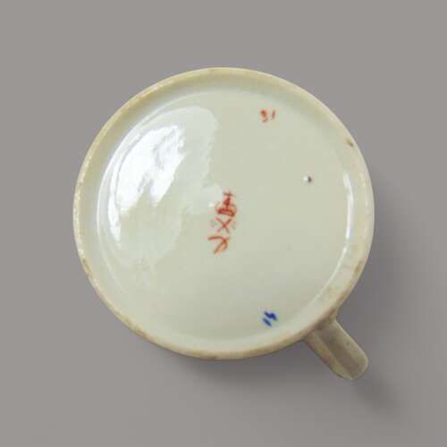 Derby two quail coffee can & saucer