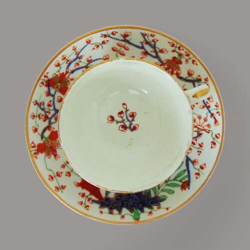 Derby two quail tea cup & saucer