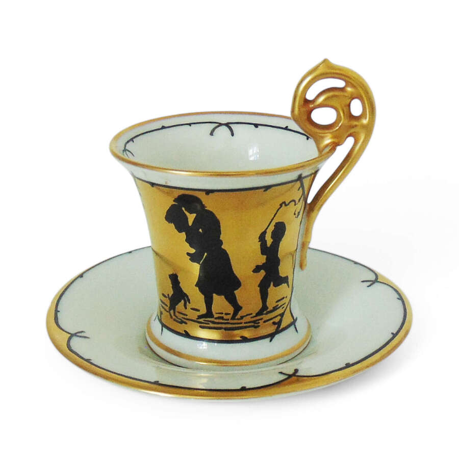 Silhouette cup & saucer