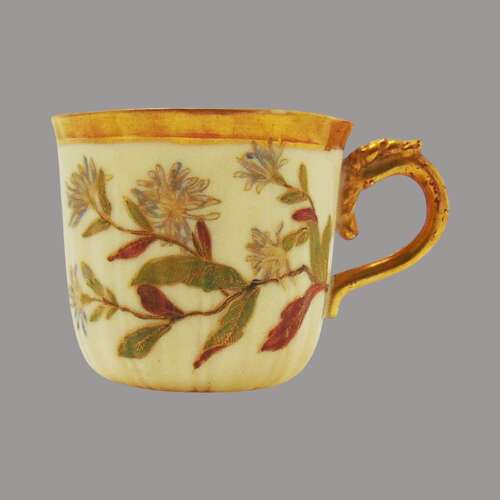Royal Worcester Blush Ivory Ground coffee cup & saucer