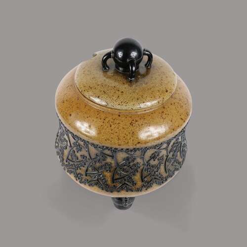 Salt Glazed Reinhold Merkelbach punch bowl designed by Ludwig Leybold
