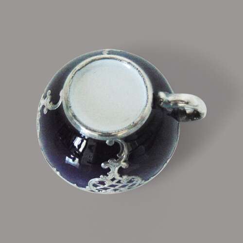 Hutschenreuther Silver Overlay cup & saucer