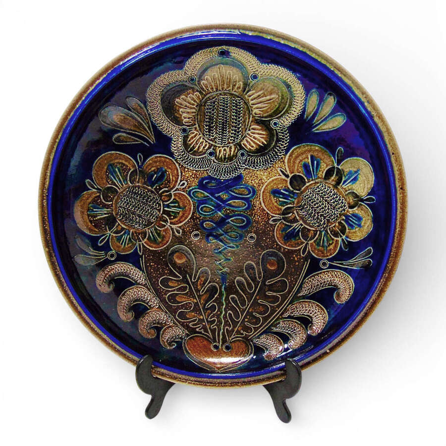 Studio Pottery Wall Plaque by Klotilde Giefer Bahn