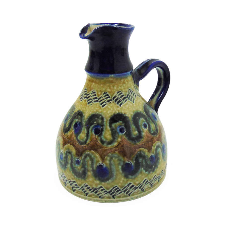 A Vintage & delightful studio pottery jug made by Klotilde Giefer Bahn