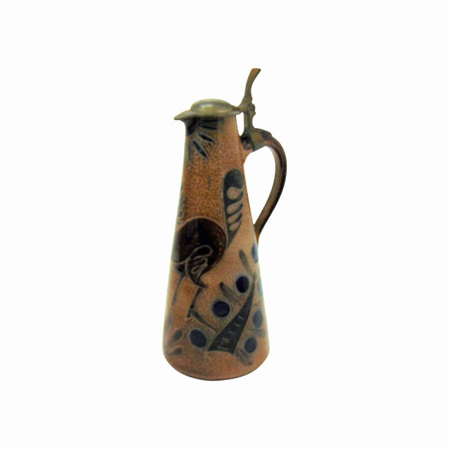 Giefer Bahn Salt Glazed Studio Pottery Jug