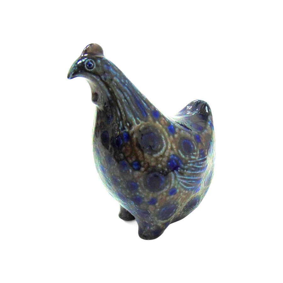 A characterful studio pottery figure of a hen