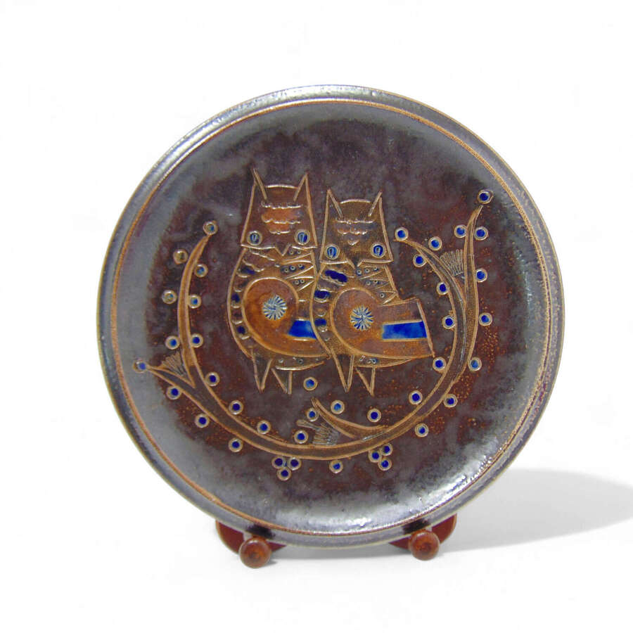 Owl's Studio Pottery Plaque by Wim M&uuml;hlendyck