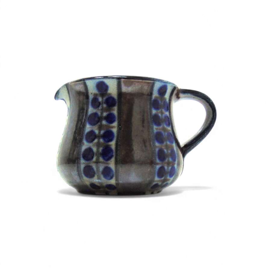 Vintage decorative studio pottery jug by M&uuml;hlendyck