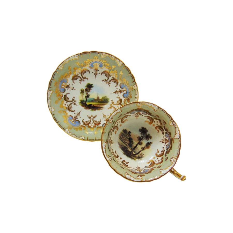 Rockingham Landscape cup & saucer