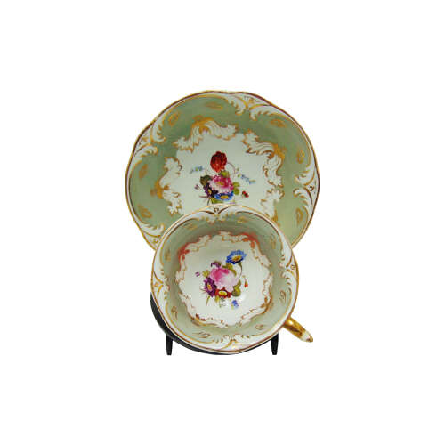 Floral Painted Rockingham Porcelain Pattern 1220