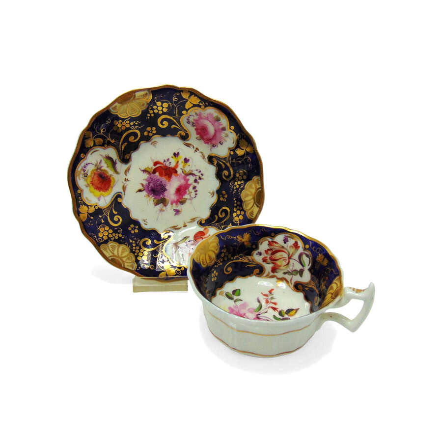 Coalport Cup & Saucer Circa: 1820-30