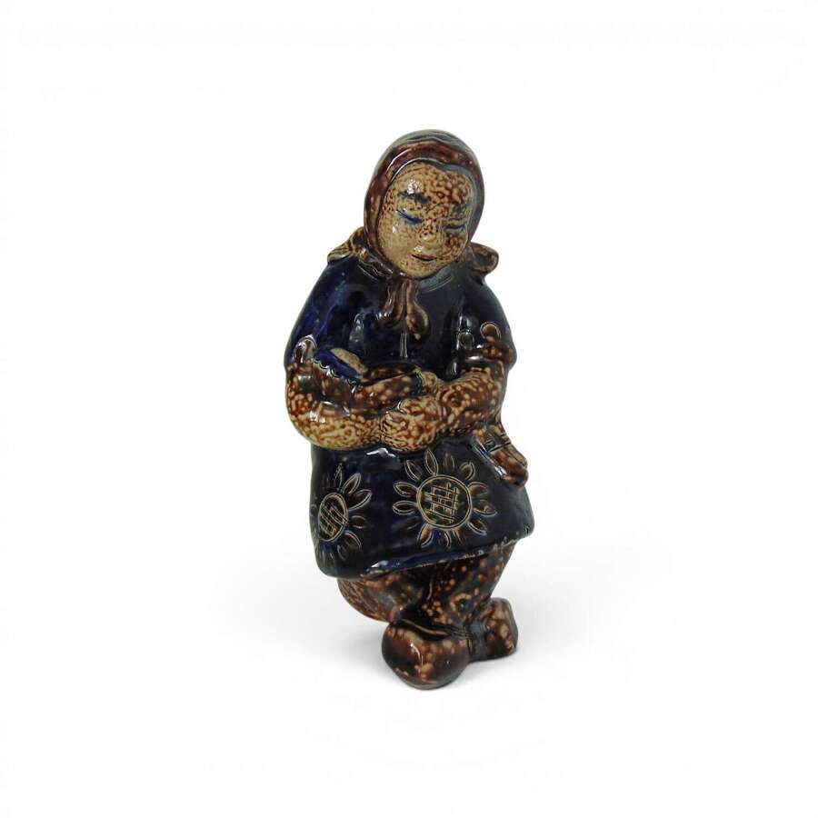 Woman & Child salt glaze figure by Klotilde Giefer Bahn
